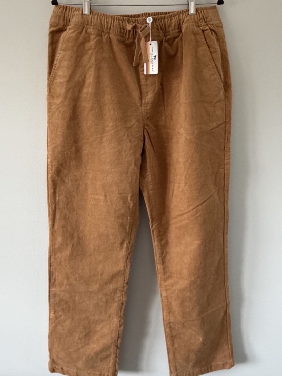 Simply Southern Pants - NWT Simply Southern Corduroy Pants Large Tan Camel Slim Straight Leg Pockets
